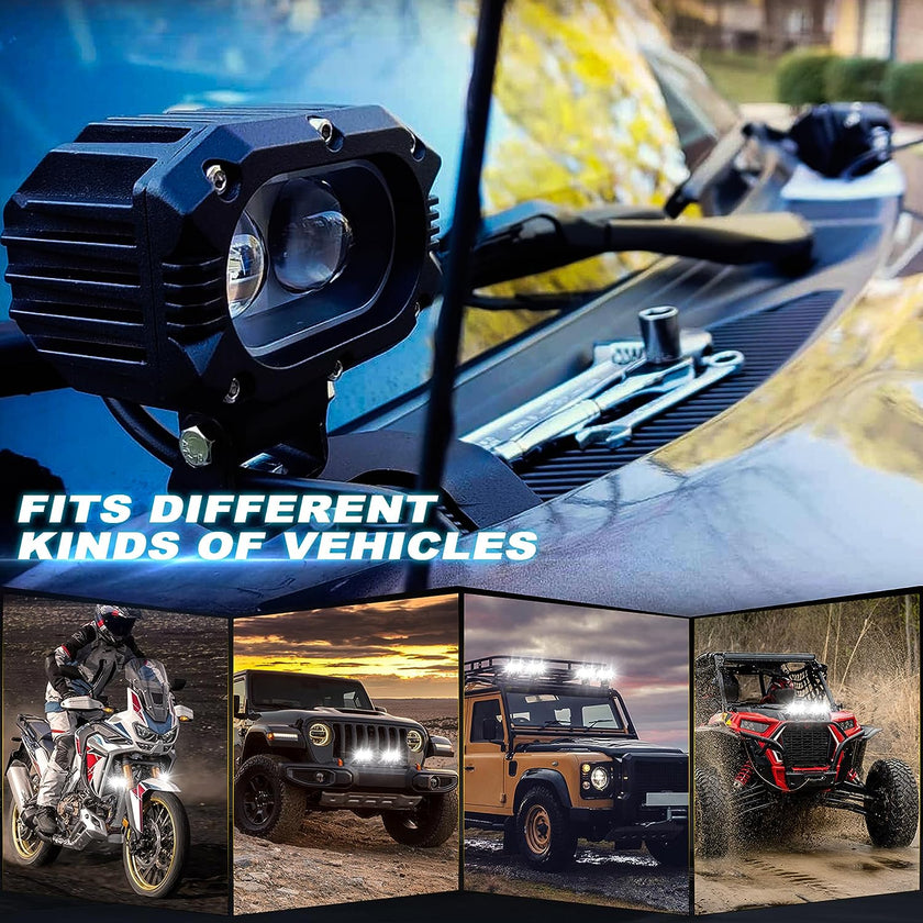 AUXBEAM 42 Inch LED Work Light Bar Spot Flood Driving Offroad UTV - Foto 3