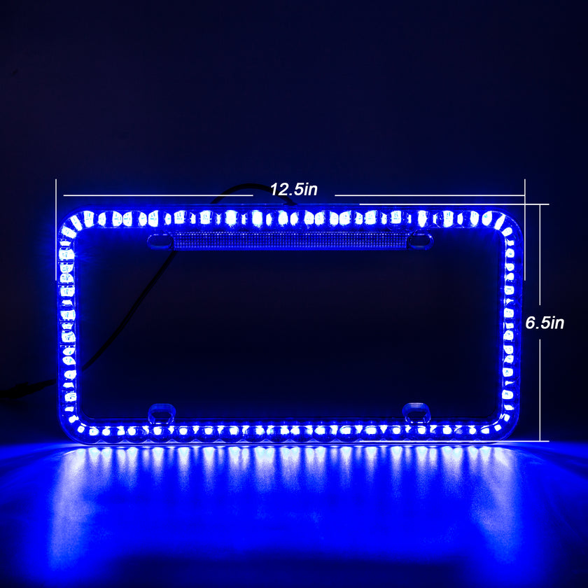 Speedmetal Led License Plate Frame Motorcycle Licence Plate Light
