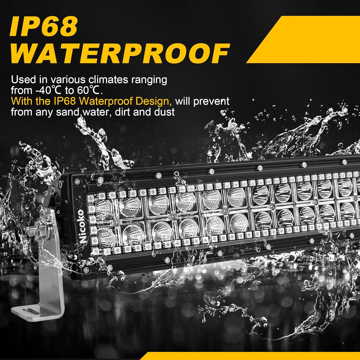 32 Inch 180W 18000LM Curved Double Row Spot Flood LED Light Bar with R