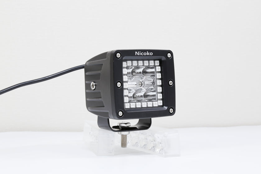 Nicoko Pack 2 Nicoko 3" 18w led Work Light bar Square pods