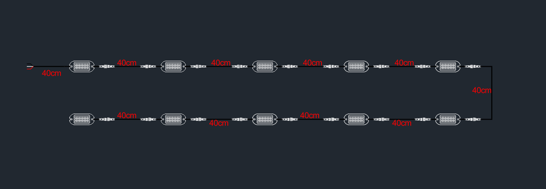 Nicoko 10 Pack RGB LED Chasing Multicolor Neon Rock Lights