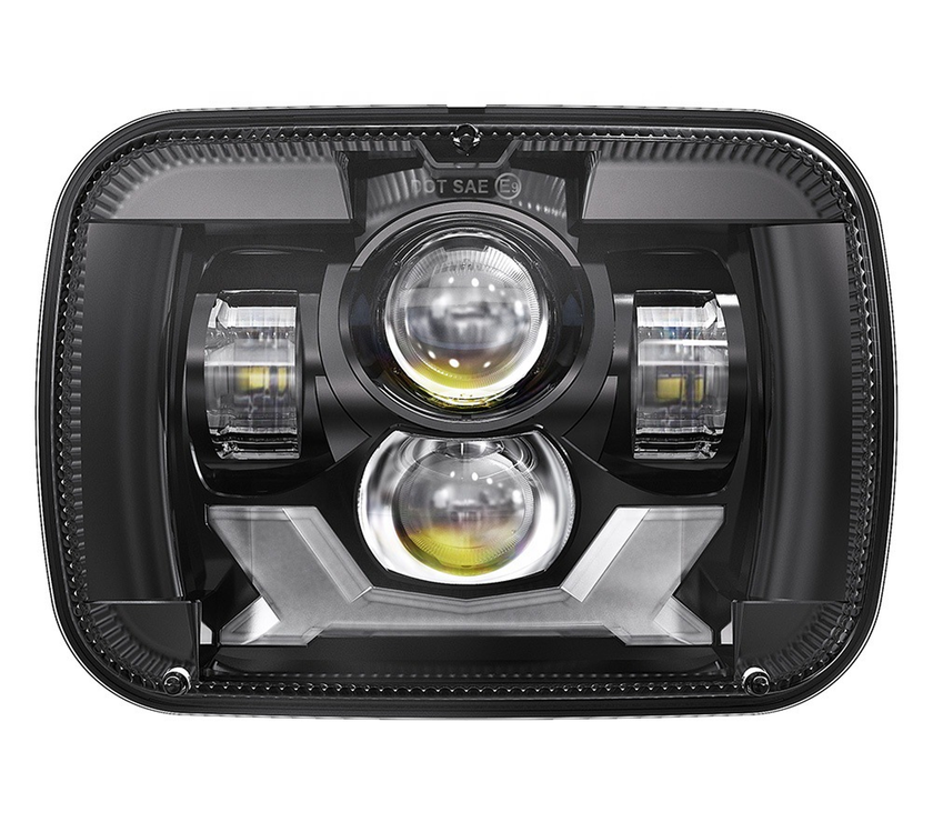 Fit Jeep Wrangler 7 inch new square lights 85W car truck modified LED headlights 5X7 headlights