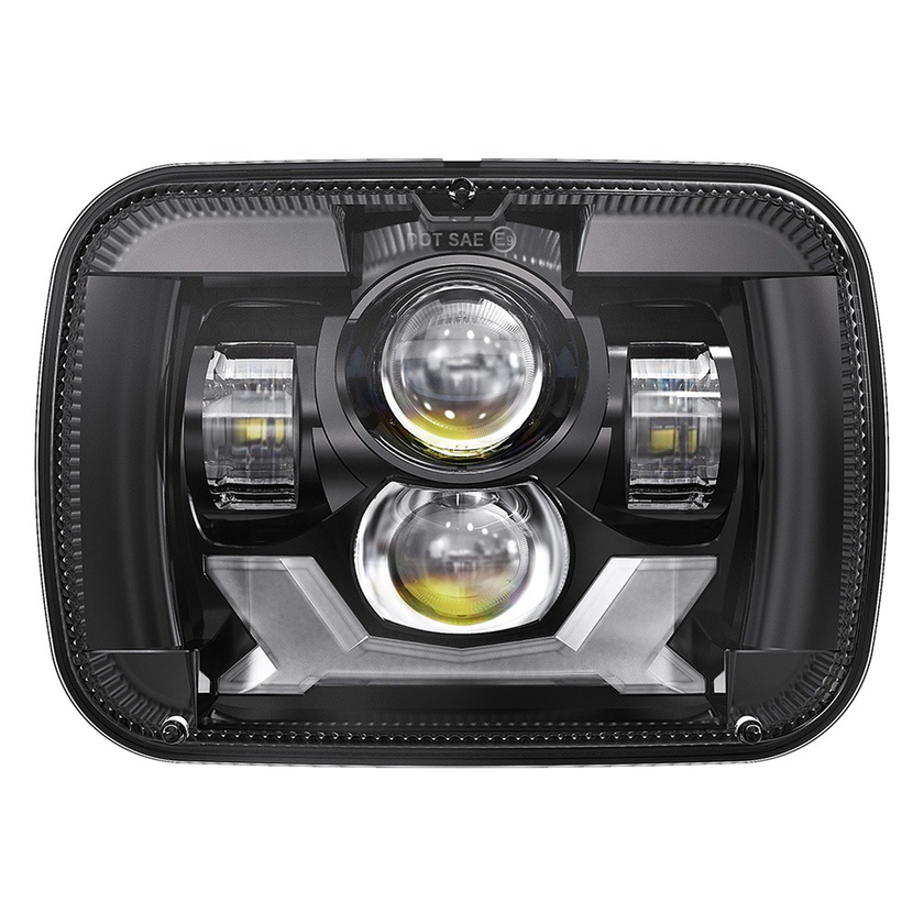 Fit Jeep Wrangler 7 inch new square lights 85W car truck modified LED headlights 5X7 headlights