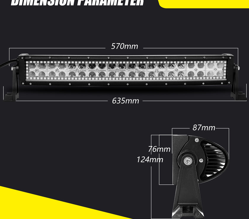 Nicoko Amber White Straight Led Light Bar 120w 22inch RGB Multicolor Chase Halo Over 200 Modes Controlled by App&Remote for Off Road Truck Polaris Razor Trucks SUV IP68 Waterproof