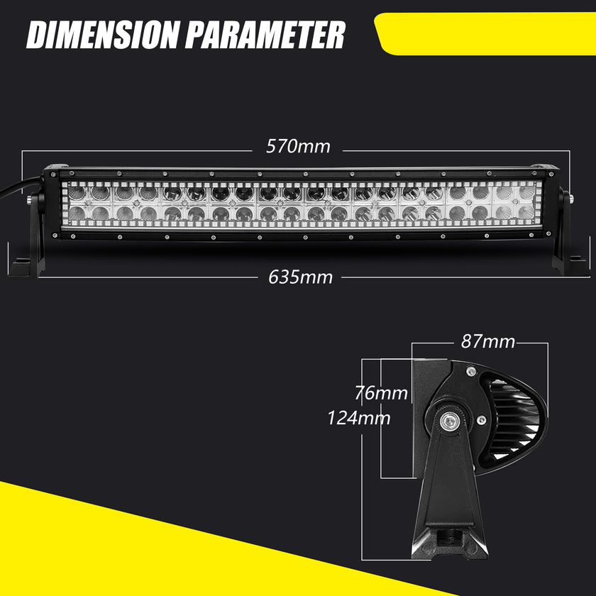 Nicoko Amber White Straight Led Light Bar 120w 22inch RGB Multicolor Chase Halo Over 200 Modes Controlled by App&Remote for Off Road Truck Polaris Razor Trucks SUV IP68 Waterproof