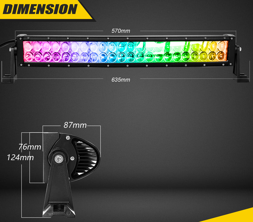 Nicoko 22" 120W Led Straight Chase Light Bar IP68 Waterproof Free Wiring Harness LED Strobe Flashing Light Bar Off Road Driving Fog Lamp for Jeeps, UTV, ATV, RZR, Trucks etc