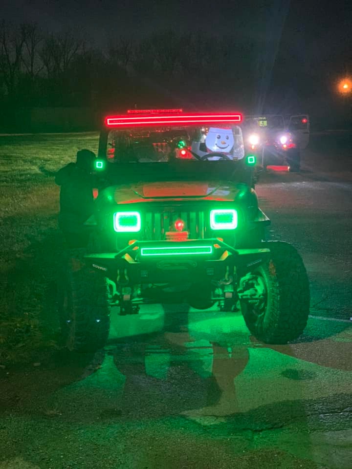 50 Inch 288W 28800LM Curved Double Row Spot Flood LED Light Bar with RGB Halo Ring