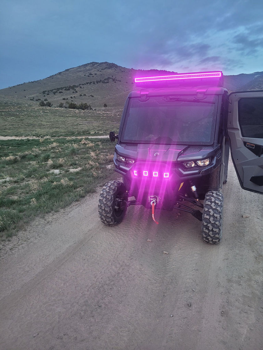 Nicoko 3 Inch 18w RGB led Works Light Offroad Lights Square pods Pack 4
