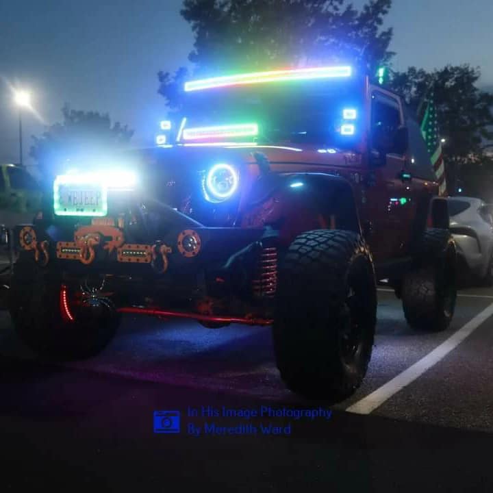 Nicoko 3 Inch 18w RGB led Works Light Offroad Lights Square pods Pack 4