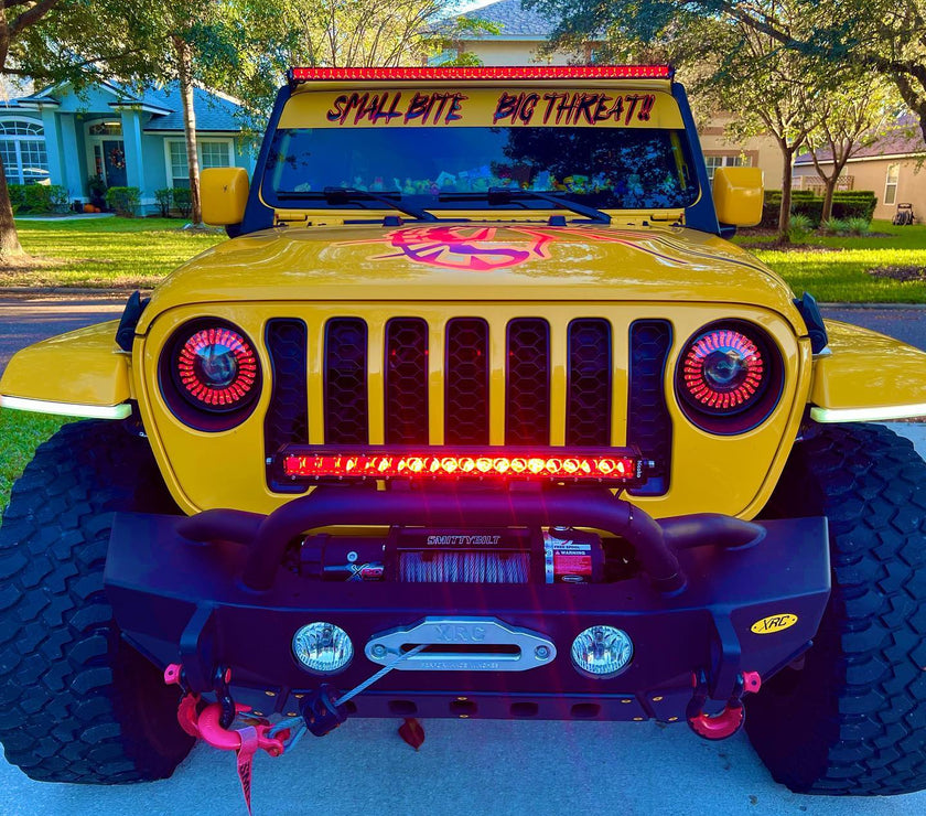 Nicoko 250w single row light bar with chasing function Bluetooth&Remote controlled