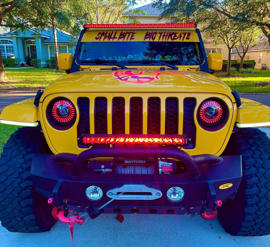 Nicoko 250w single row light bar with chasing function Bluetooth&Remote controlled