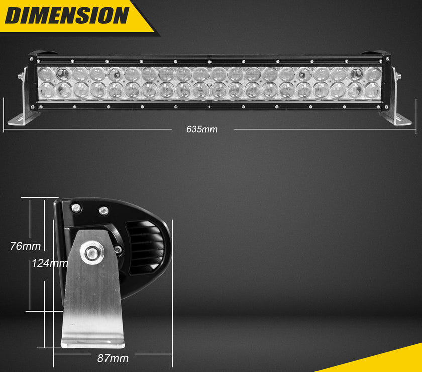 Nicoko 22" 120W Led Straight Chase Light Bar IP68 Waterproof Free Wiring Harness LED Strobe Flashing Light Bar Off Road Driving Fog Lamp for Jeeps, UTV, ATV, RZR, Trucks etc