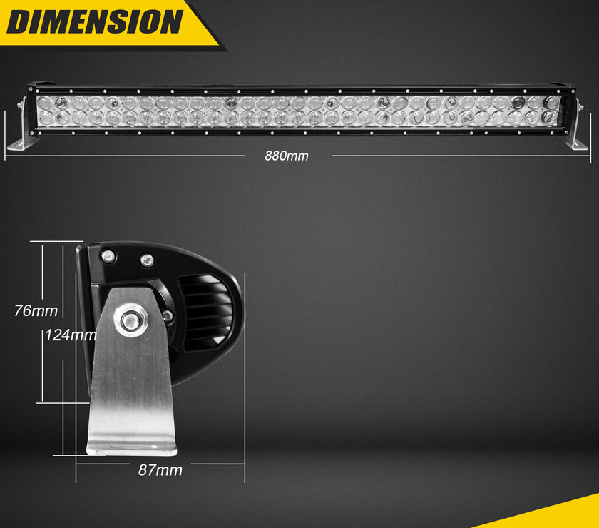 Nicoko 32" 180W Led Straight Chase Light Bar IP68 Waterproof Free Wiring Harness LED Strobe Flashing Light Bar Off Road Driving Fog Lamp for Jeeps, UTV, ATV, RZR, Trucks etc