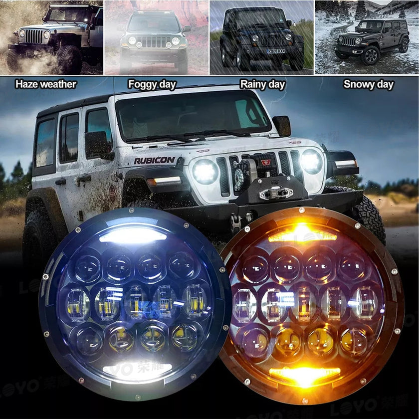 7 inch 130W for jeep wrangler headlights 7 inch wrangler LED headlights 7 inch JEEP headlights