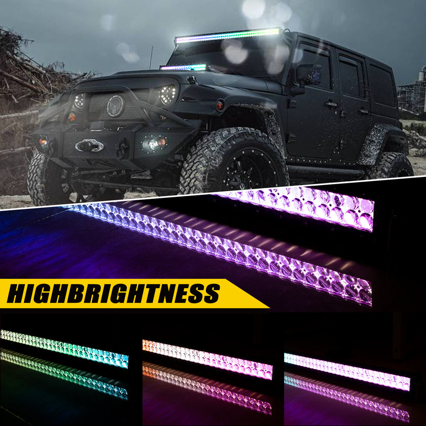 Nicoko 22" 120W Led Straight Chase Light Bar IP68 Waterproof Free Wiring Harness LED Strobe Flashing Light Bar Off Road Driving Fog Lamp for Jeeps, UTV, ATV, RZR, Trucks etc