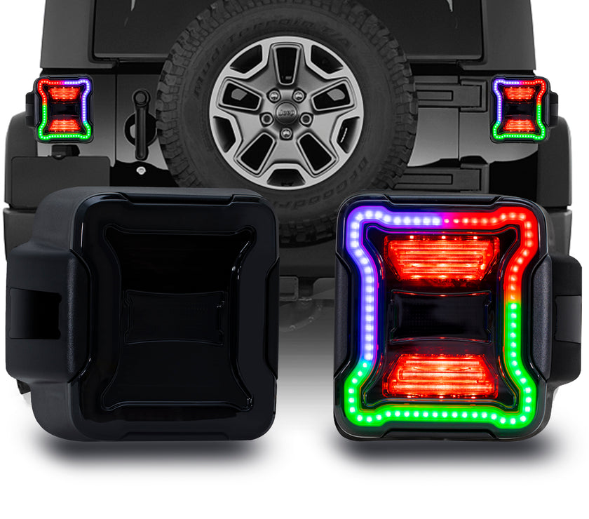 Nicoko LED JL Tail Lights w/Brake Light & Turn Signal Function