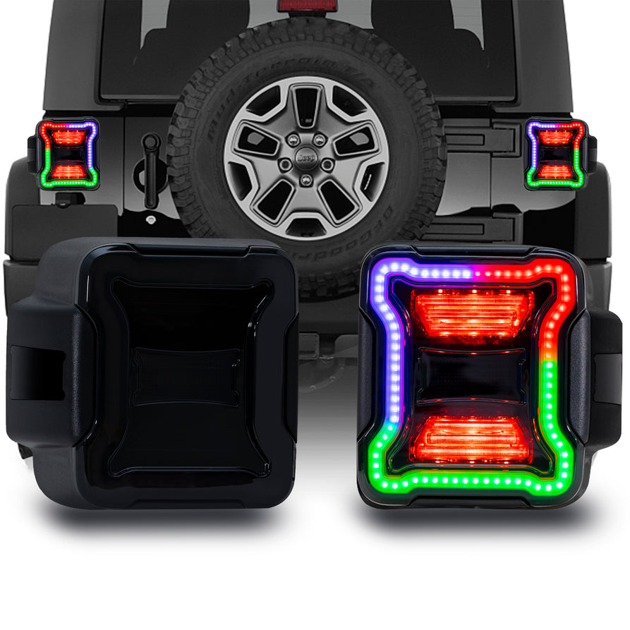 Nicoko LED JL Tail Lights w/Brake Light & Turn Signal Function