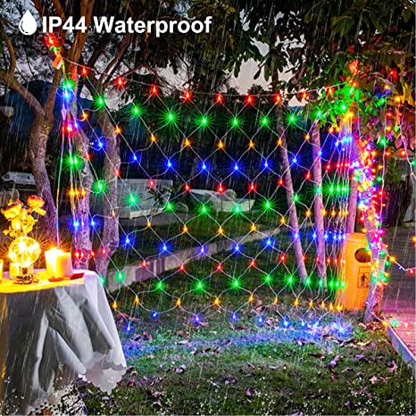 Nicoko LED Net lights Perfectly decoration Net Mesh Lights 9.8x6.6Ft Waterproof