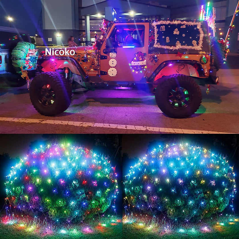 Nicoko LED Net lights Perfectly decoration Net Mesh Lights 9.8x6.6Ft Waterproof