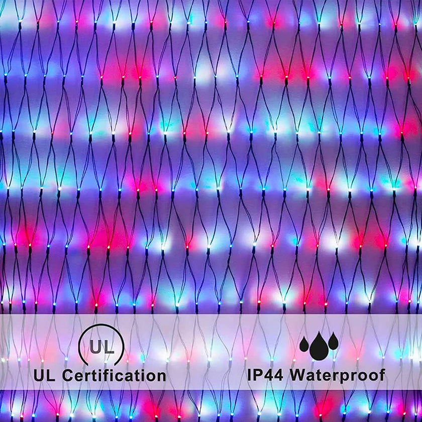 Nicoko LED Net lights Perfectly decoration Net Mesh Lights 9.8x6.6Ft Waterproof