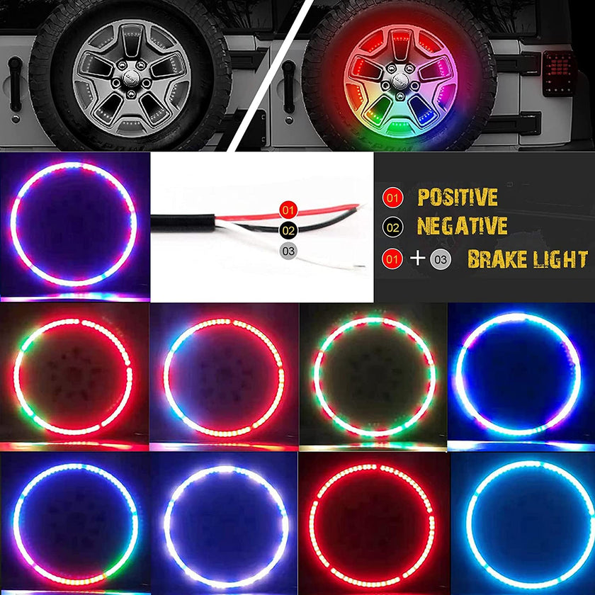 Nicoko RGB Third Brake Light, RGB Spare Tire Lights